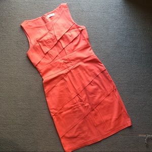 Calvin Klein size 4 peach dress